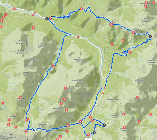 Hüttenwanderung 2022 _ Route